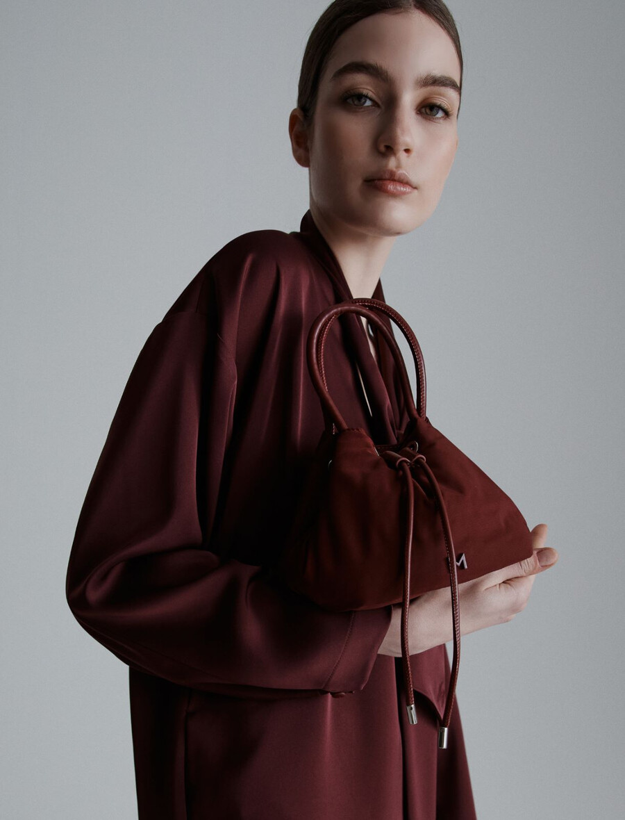 petit sac seau - bordeaux