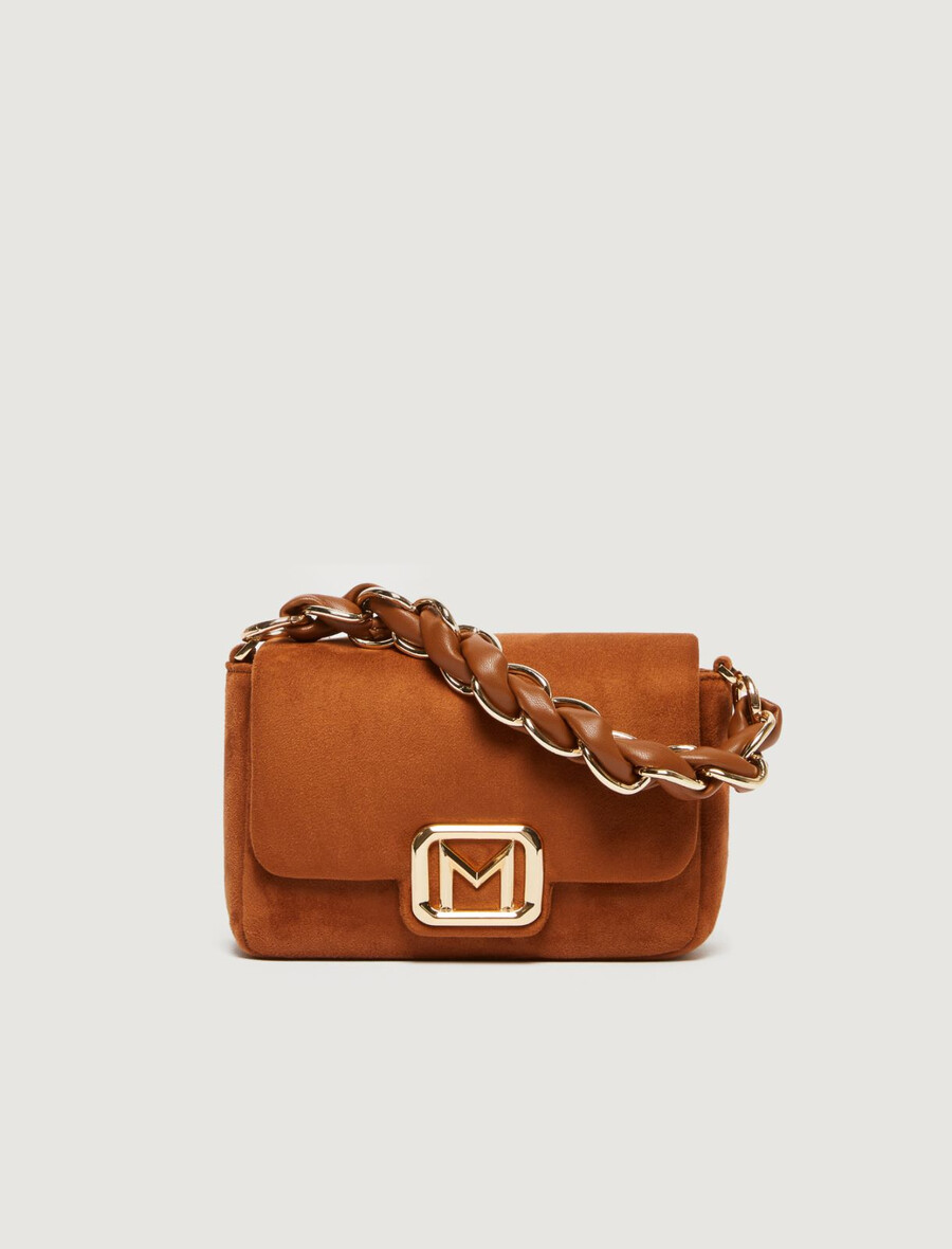 le muse petit sac en daim - tabac