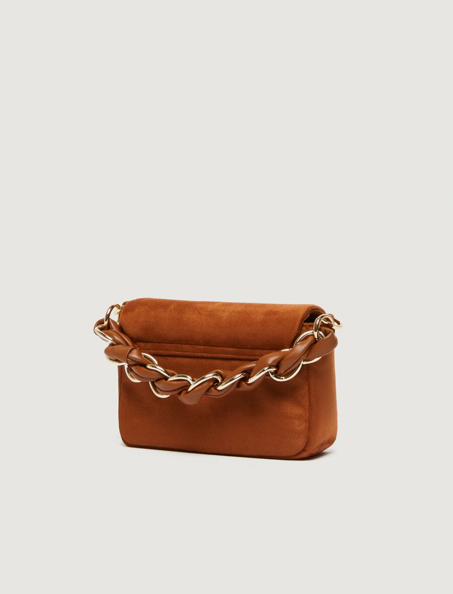 le muse petit sac en daim - tabac