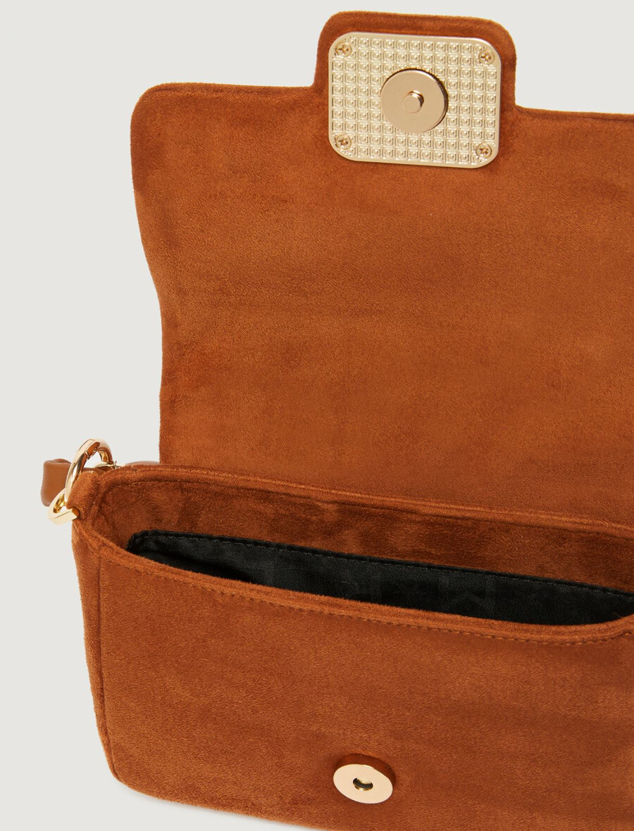 le muse petit sac en daim - tabac