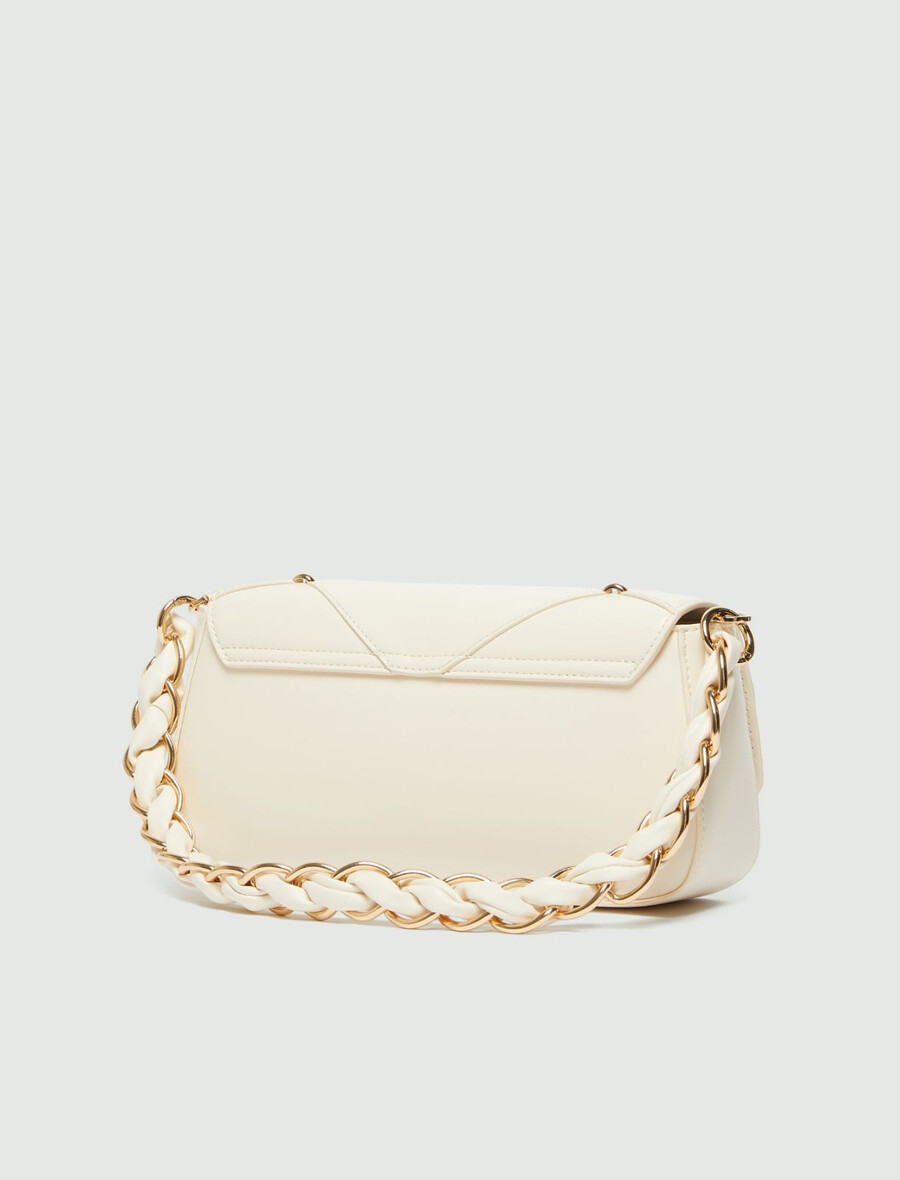 sac le muse moyen à motif losanges - ivoire