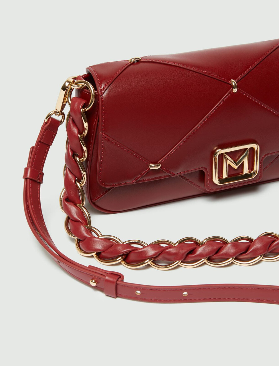 sac le muse moyen à motif losanges - bordeaux