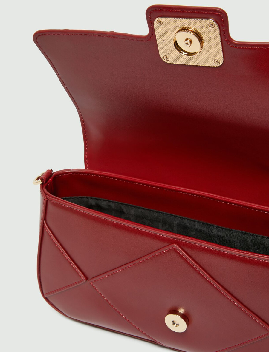 sac le muse moyen à motif losanges - bordeaux