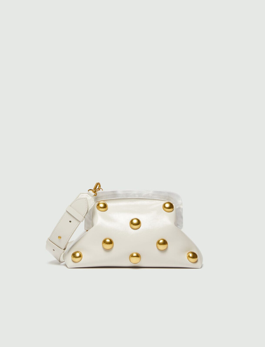 petite pochette en cuir - ice