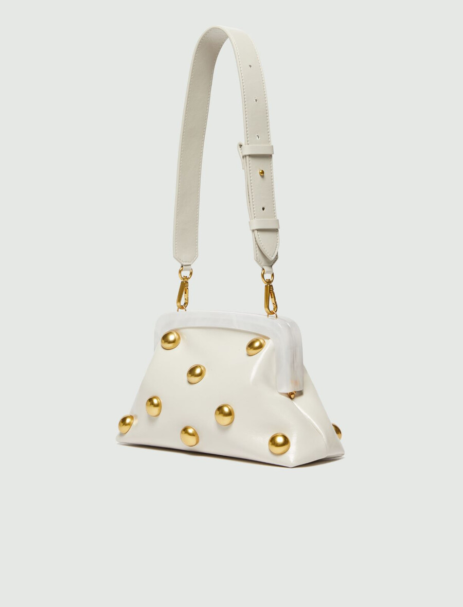 petite pochette en cuir - ice