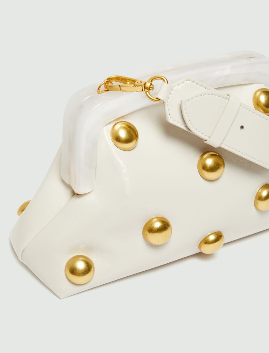 petite pochette en cuir - ice