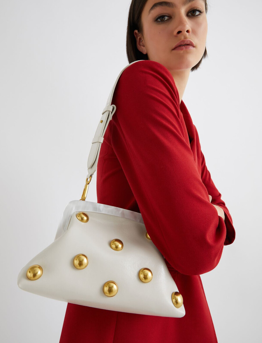 petite pochette en cuir - ice