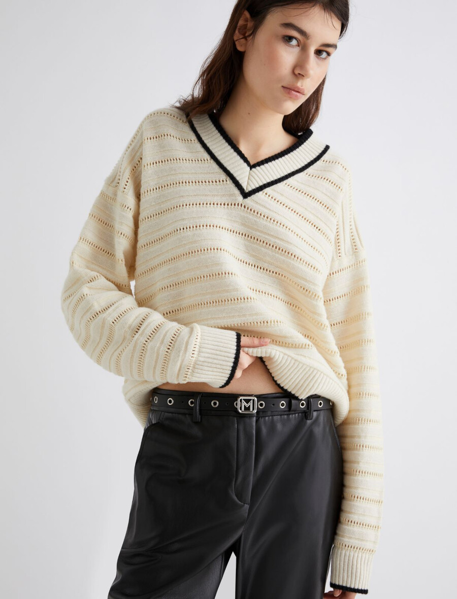 ceinture à œillets - noire