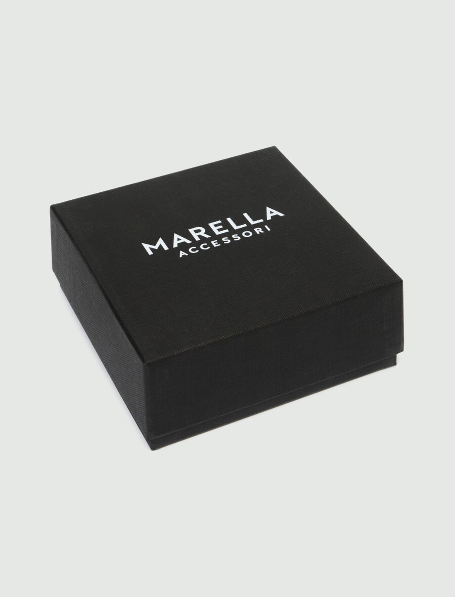 ceinture en cuir avec boucle - gris foncÉ