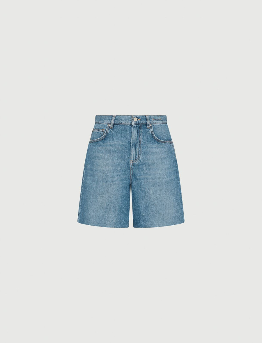 short en jean - delave blue