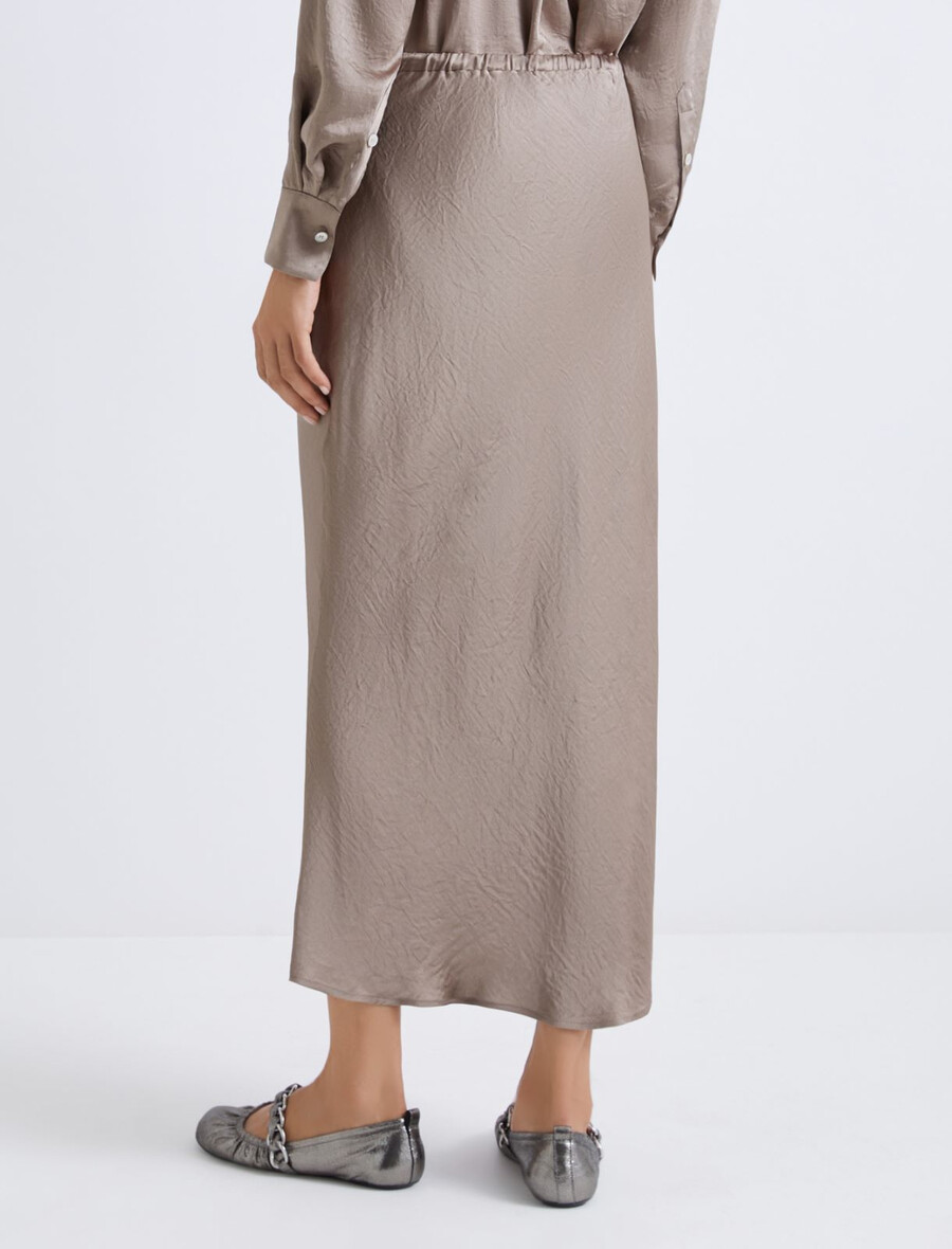 jupe mi-mollet - mud