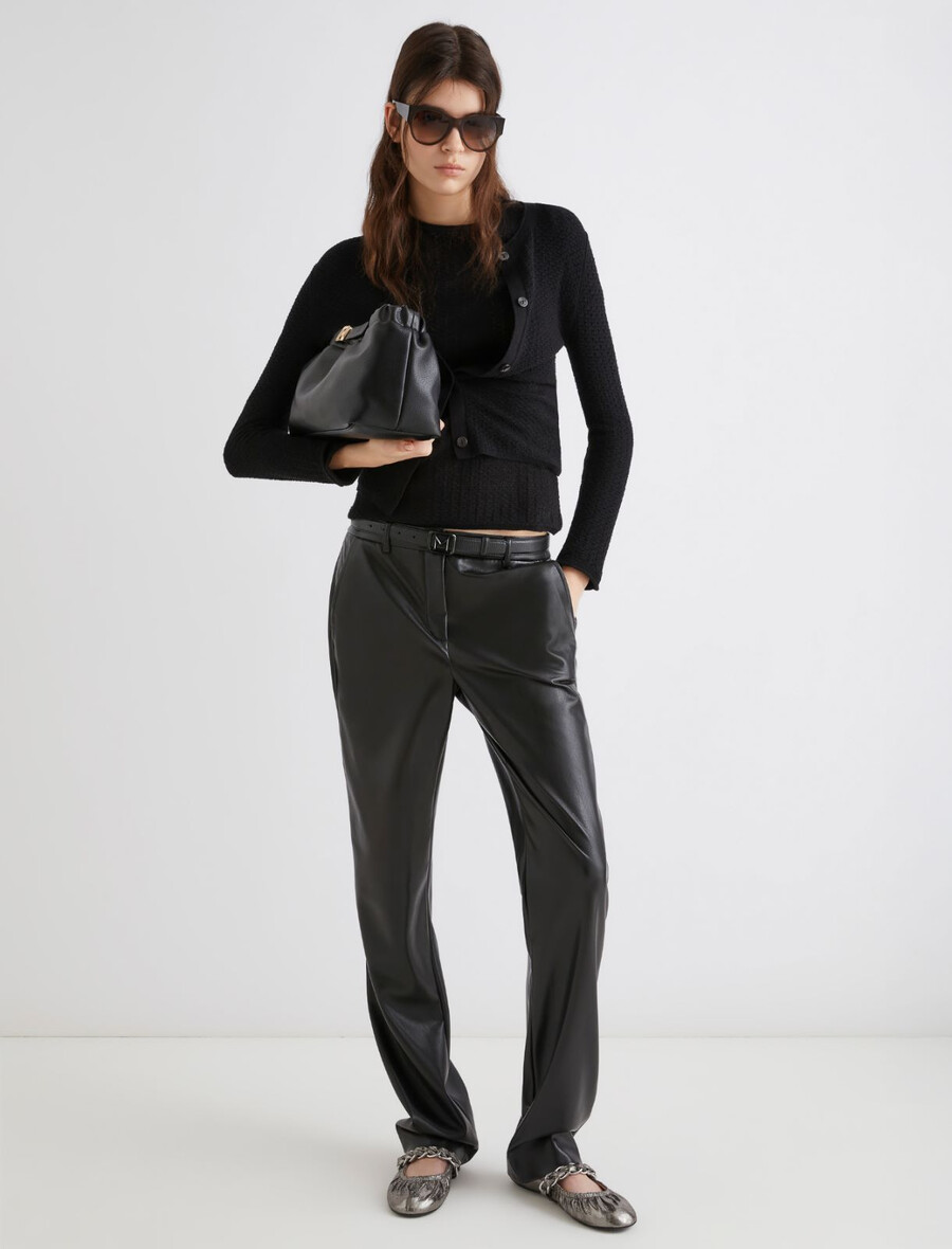 mini gilet en coton - noir