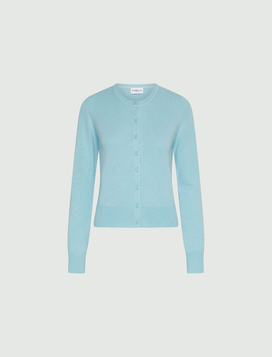 gilet en laine et cachemire - eau