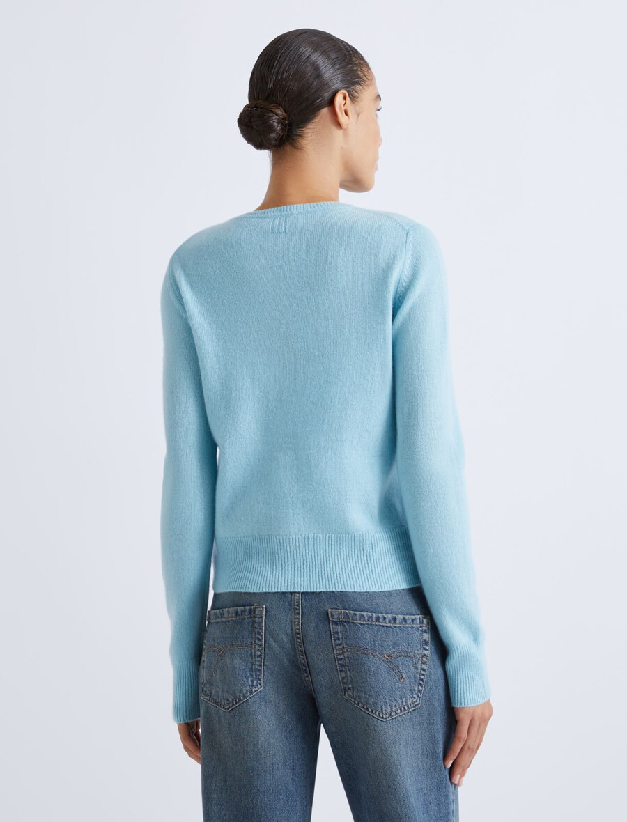 gilet en laine et cachemire - eau