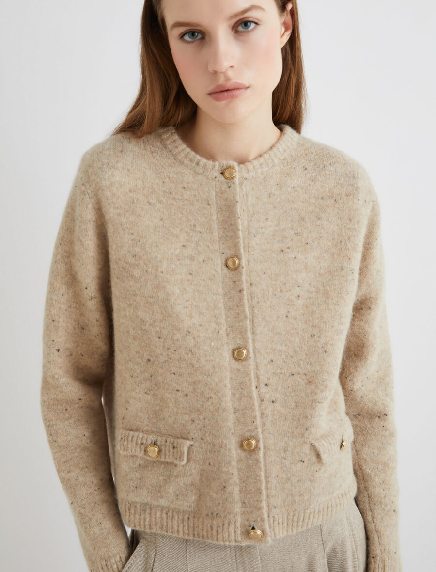 gilet à poches - camel