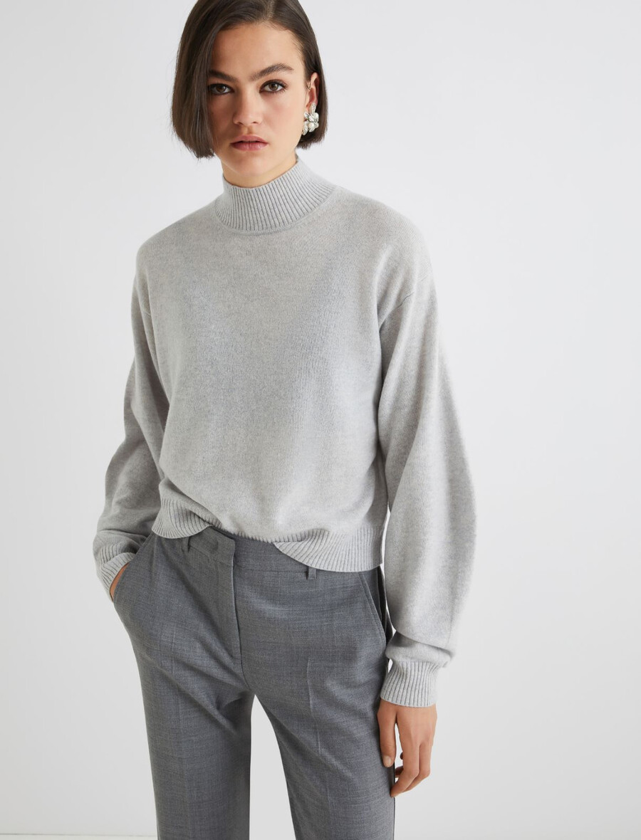 pull en cachemire à col roulé - pearl