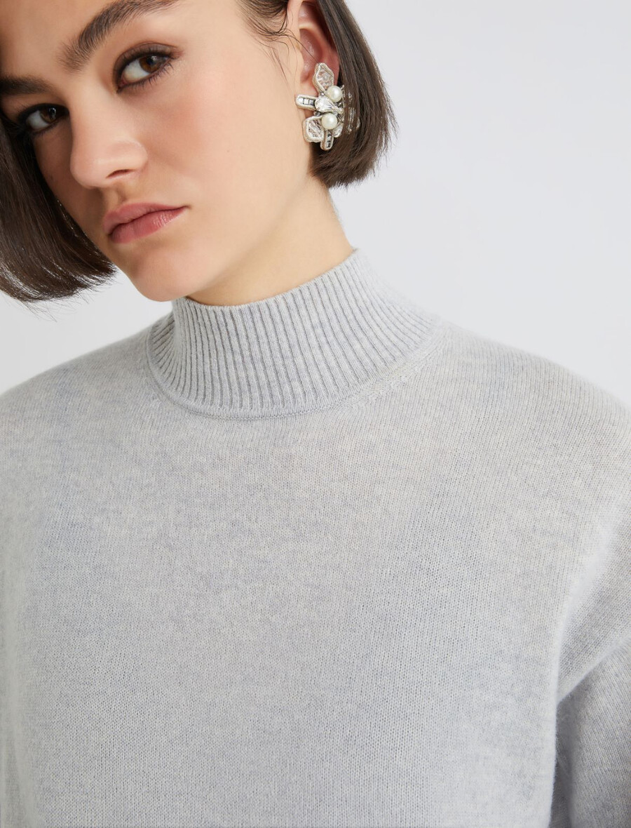 pull en cachemire à col roulé - pearl