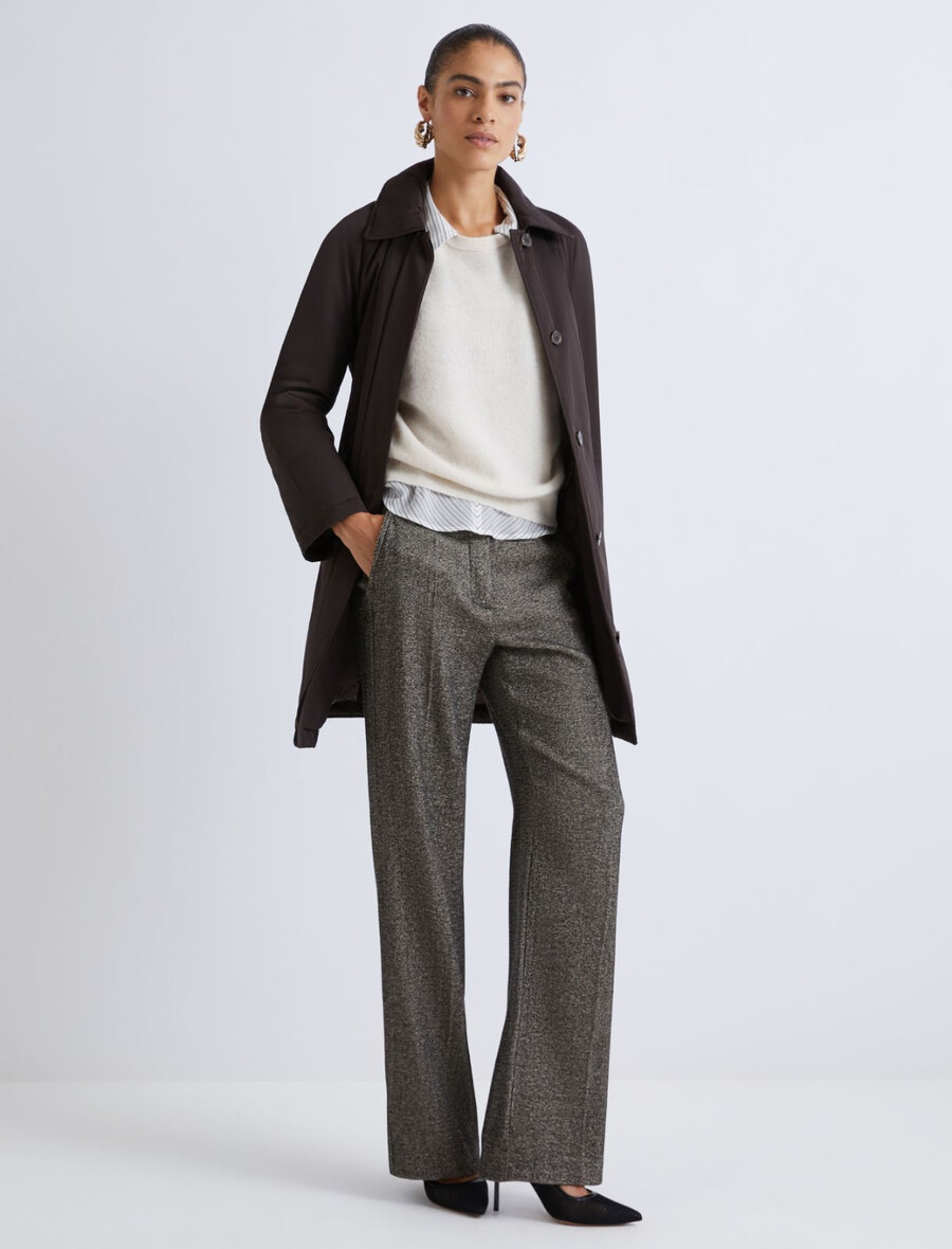 pull duveteux en mélange dalpaga - ivoire