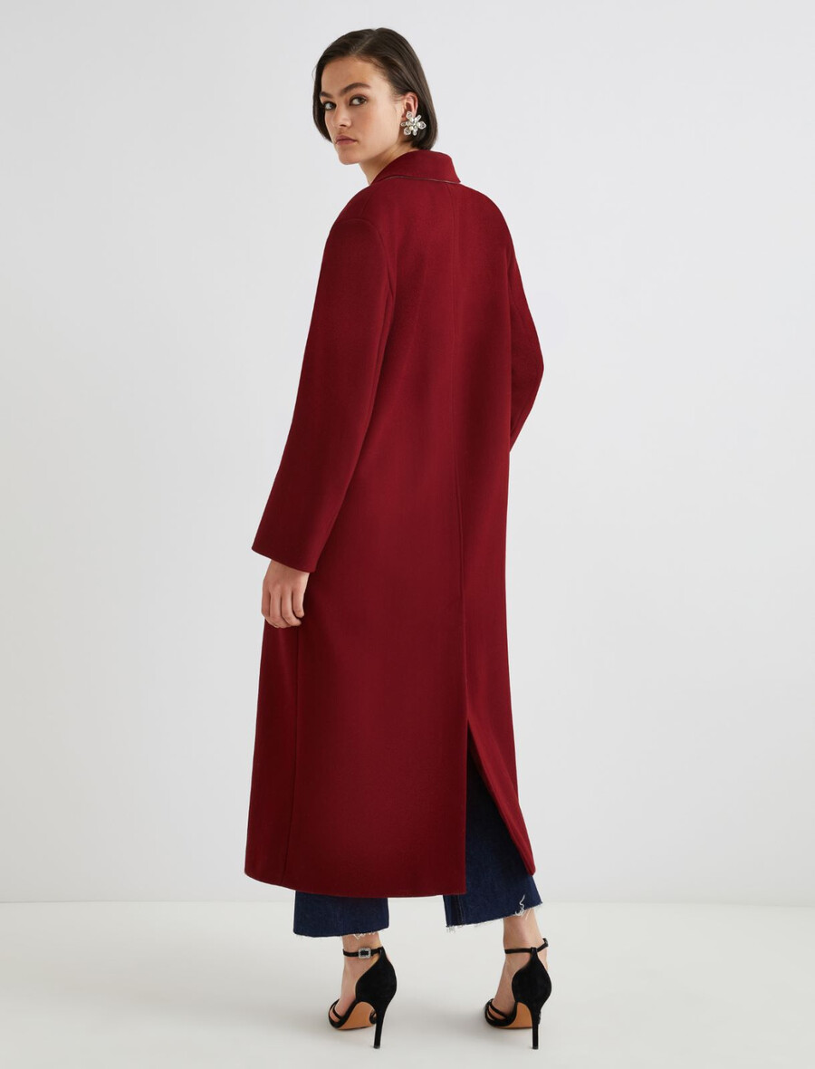 manteau oversize - bordeaux