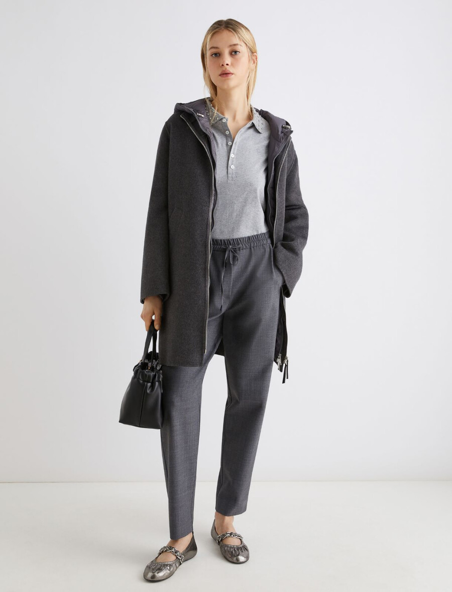 manteau à rembourrage amovible - gris foncÉ