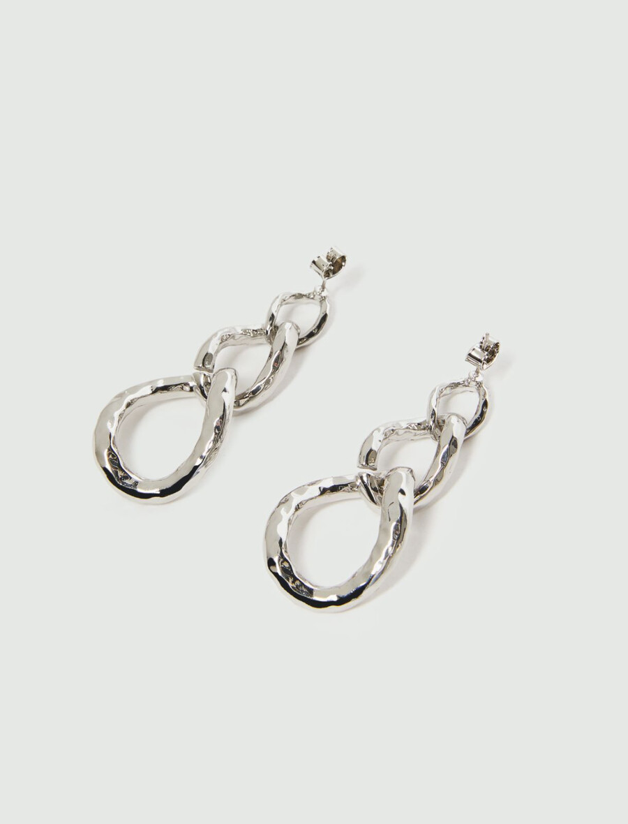 boucles doreilles pendantes en micro-strass - cristal