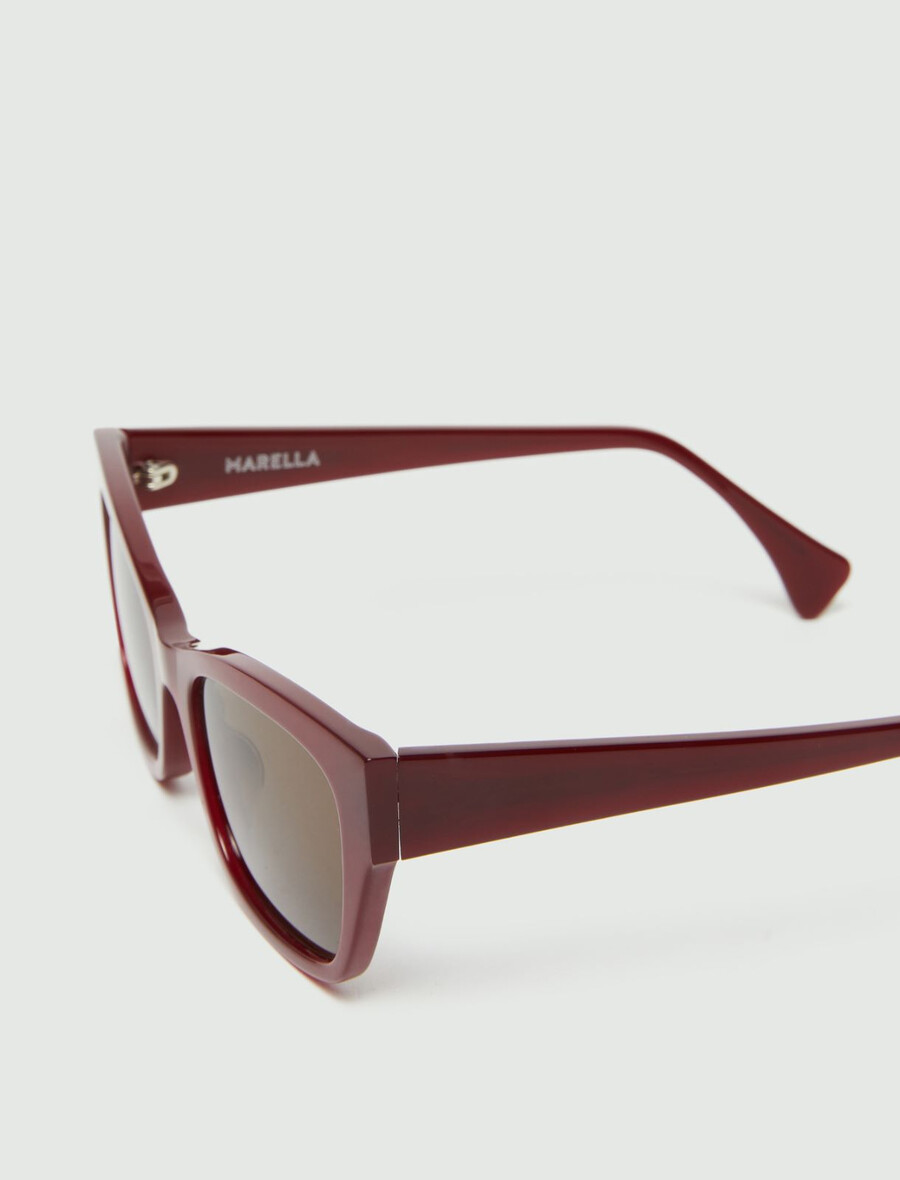 lunettes de soleil œil-de-chat - bordeaux
