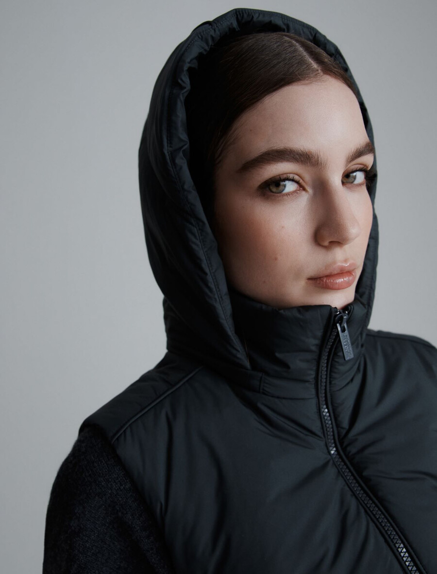 gilet matelassé - gris foncÉ