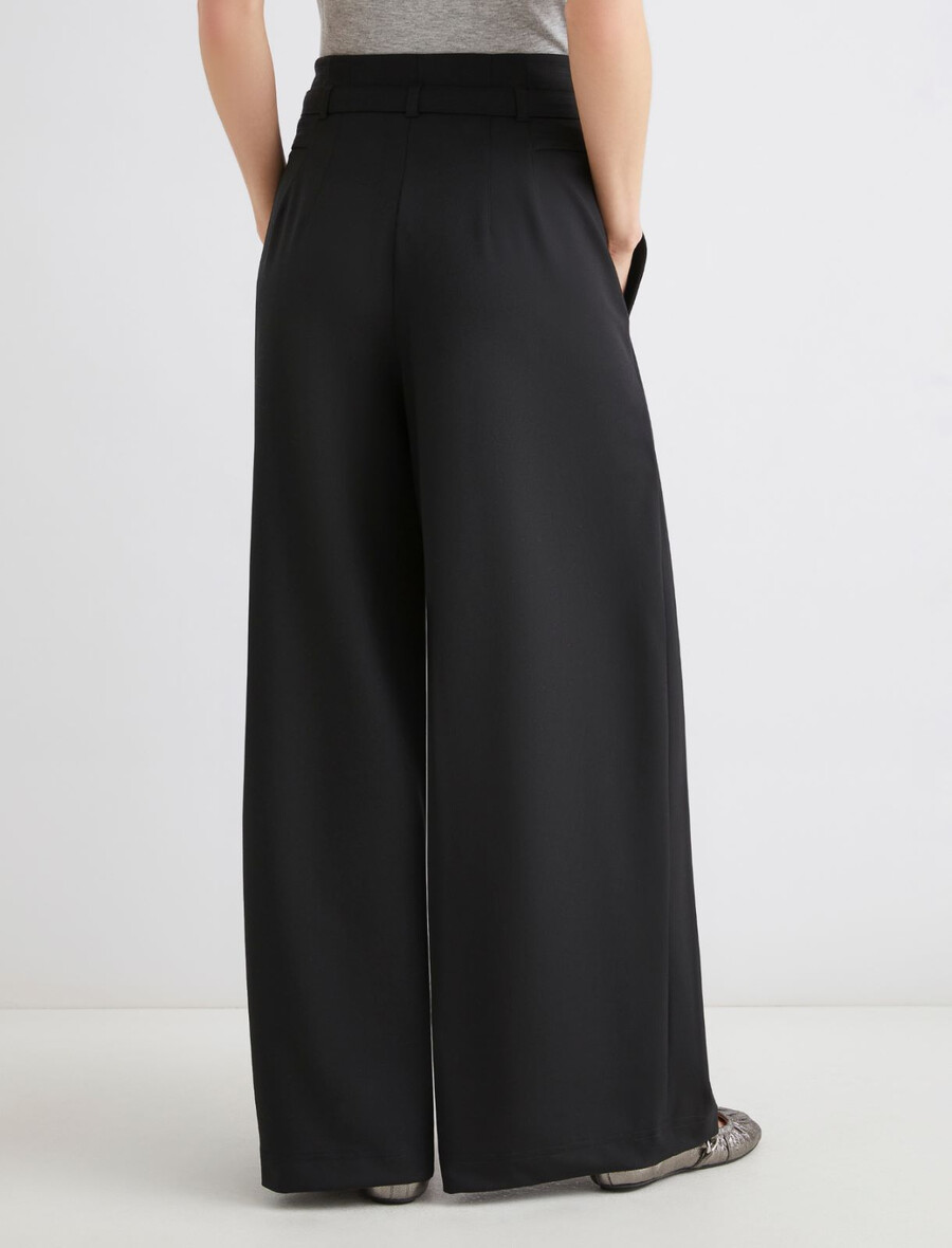 pantalon taille haute - noir