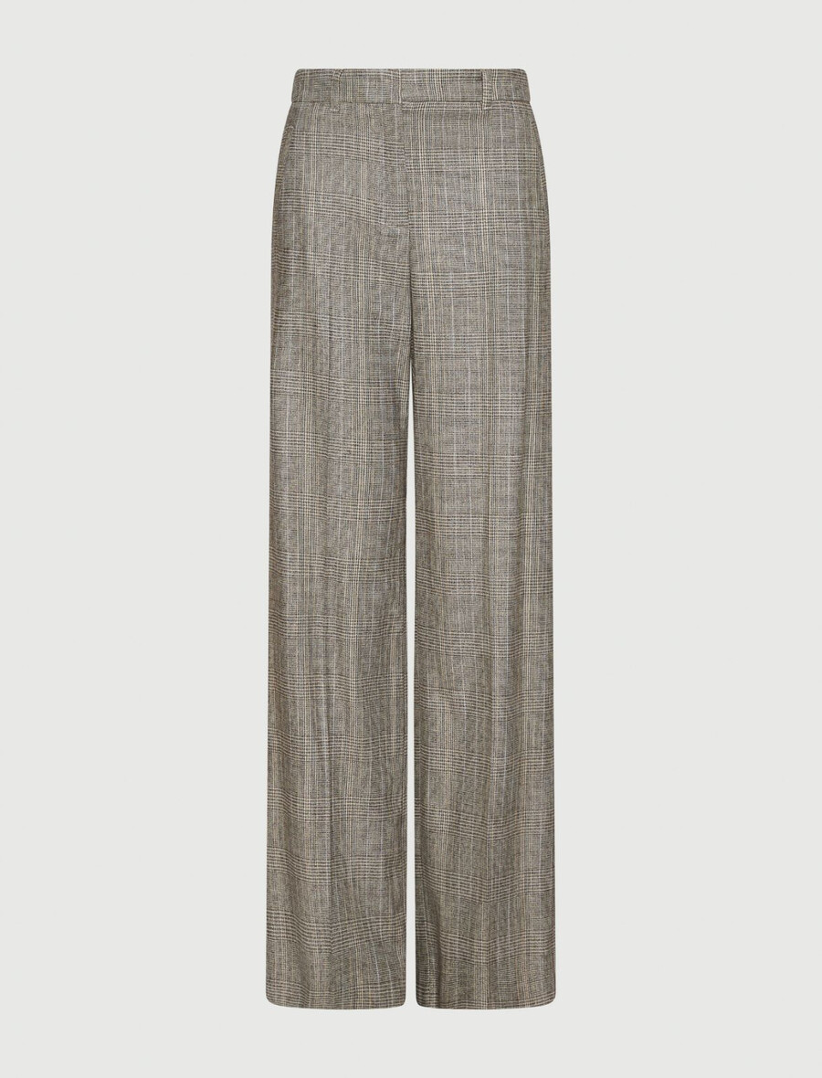 pantalon en flanelle - gris clair