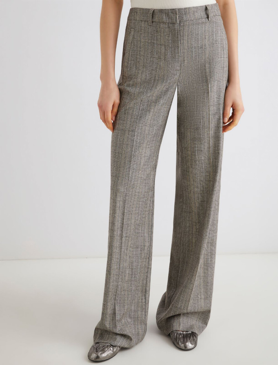 pantalon en flanelle - gris clair