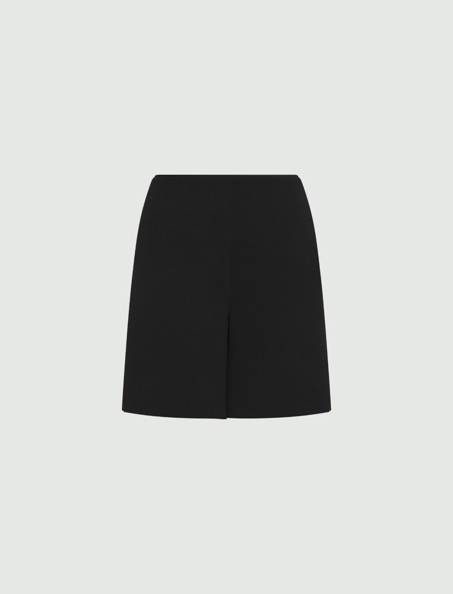 short en satin envers - noir