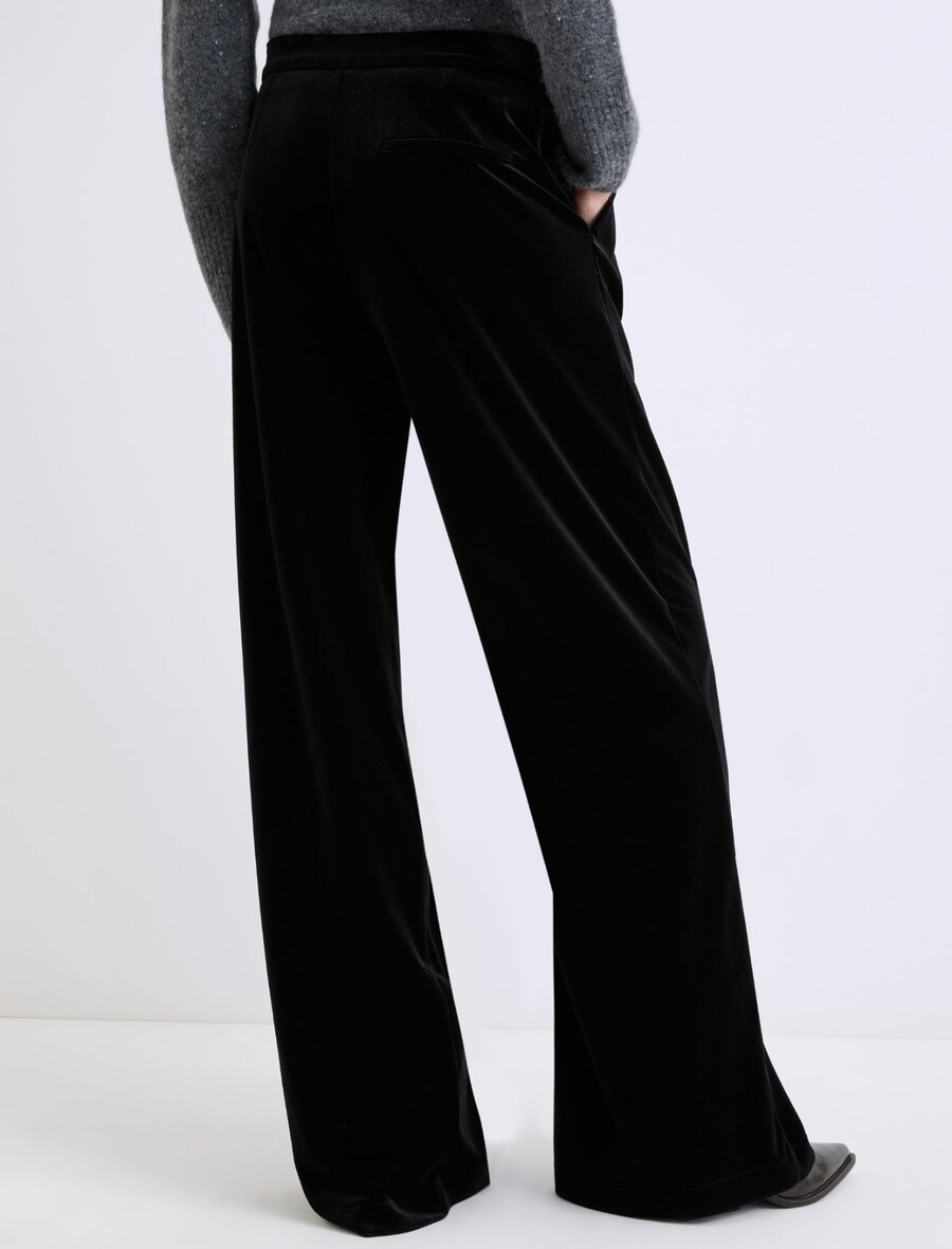 pantalon en velours - noir