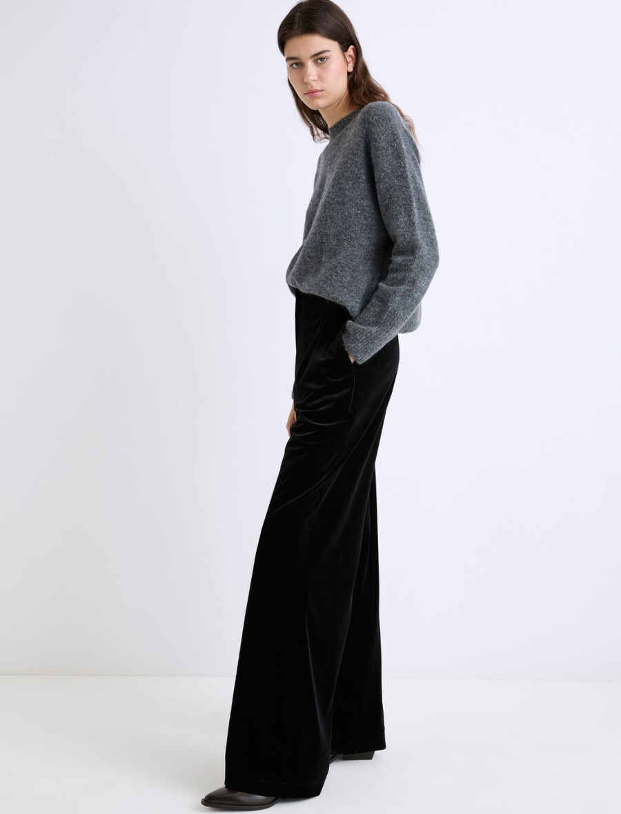 pantalon en velours - noir
