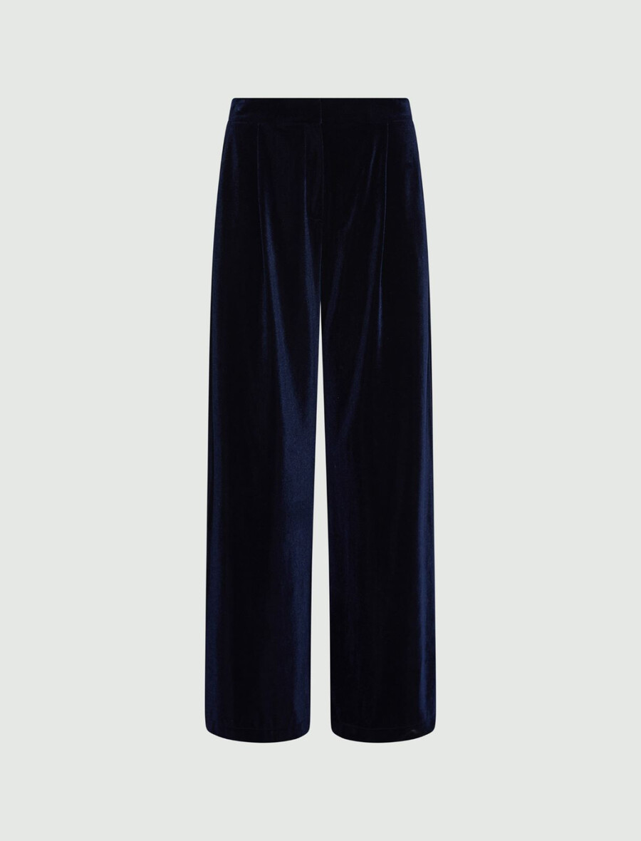 pantalon en velours - bleu nuit