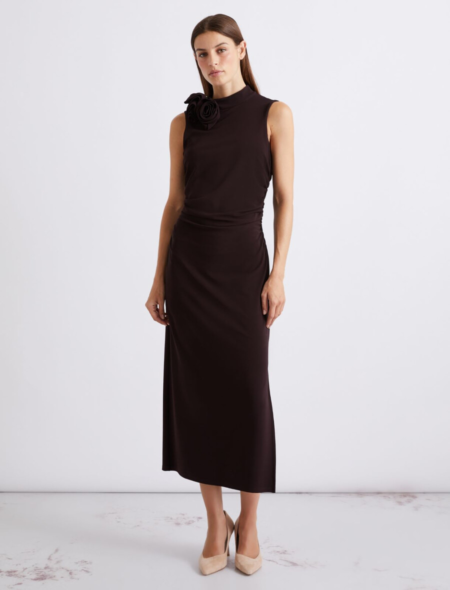 robe sans manches en jersey - violet foncé