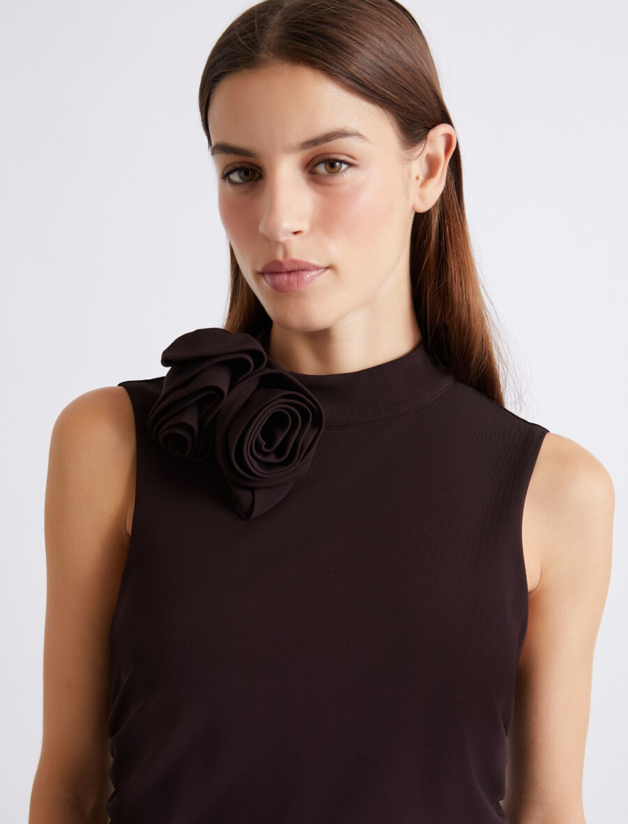 robe sans manches en jersey - violet foncé