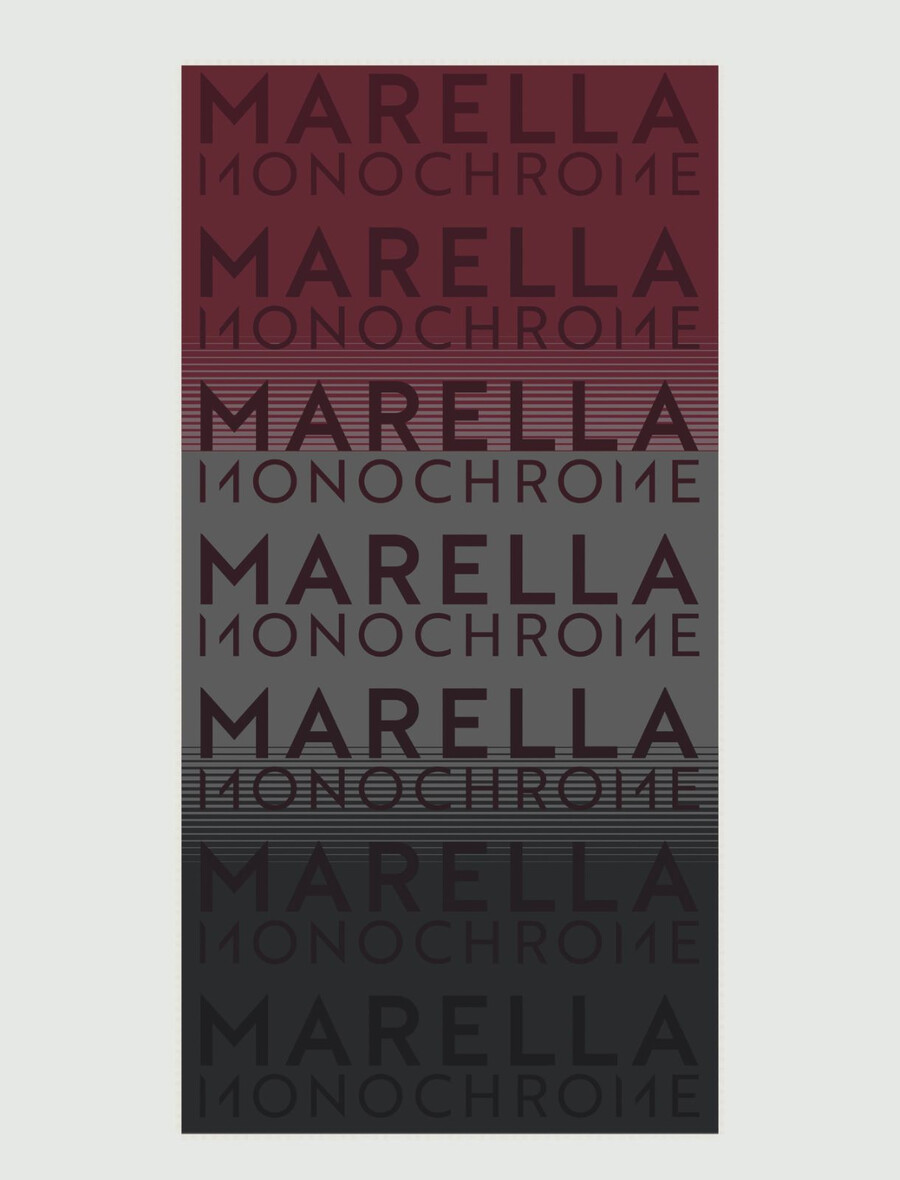 Étole jacquard - gris foncÉ