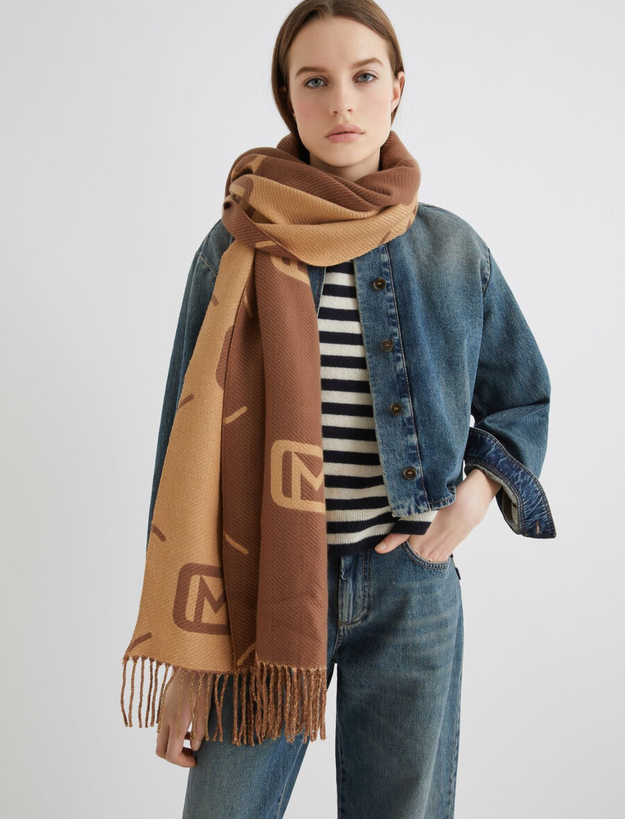 Écharpe double face - camel