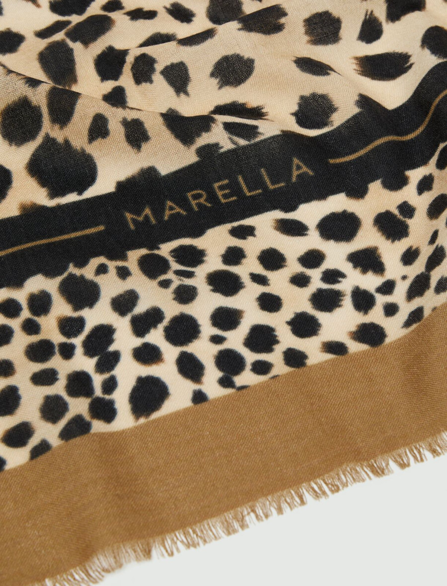 châle en laine - blanc