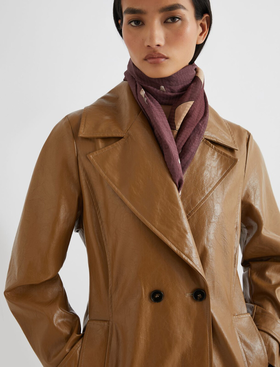 Étole en soie - bordeaux