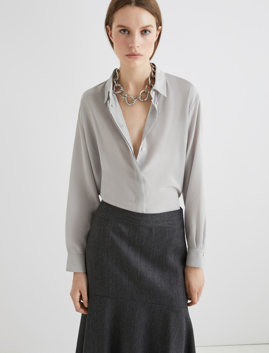 chemise en soie - perle