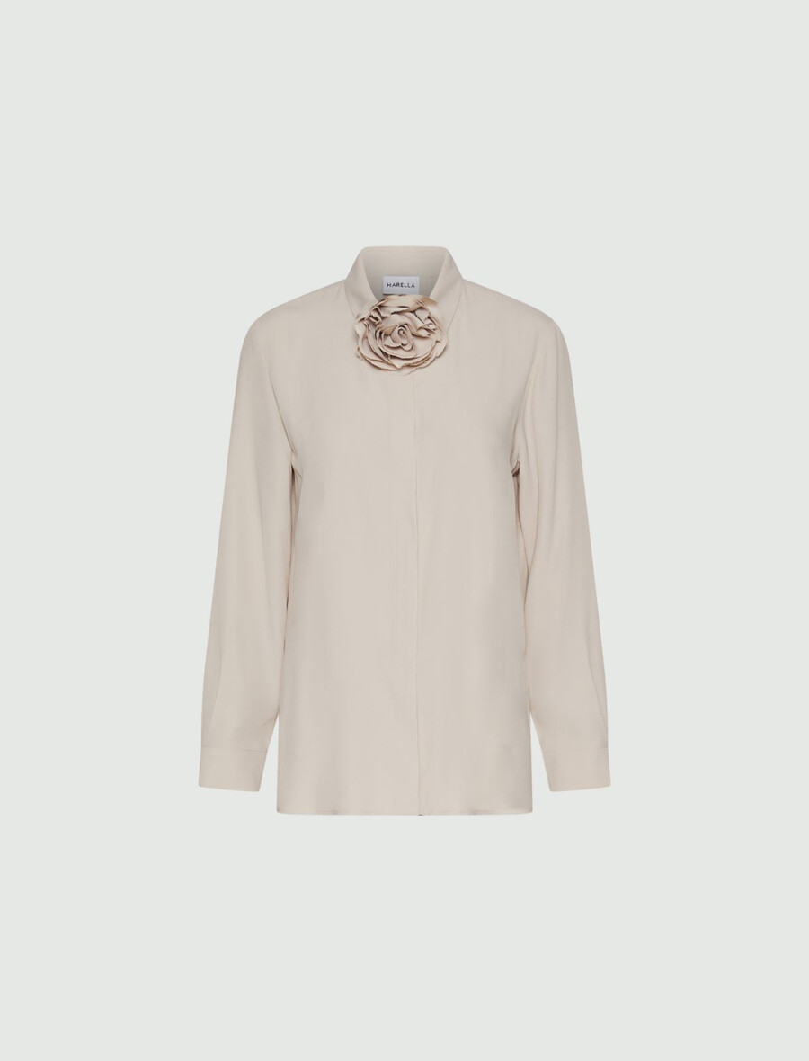 chemise en crêpe mélangée de soie - rope