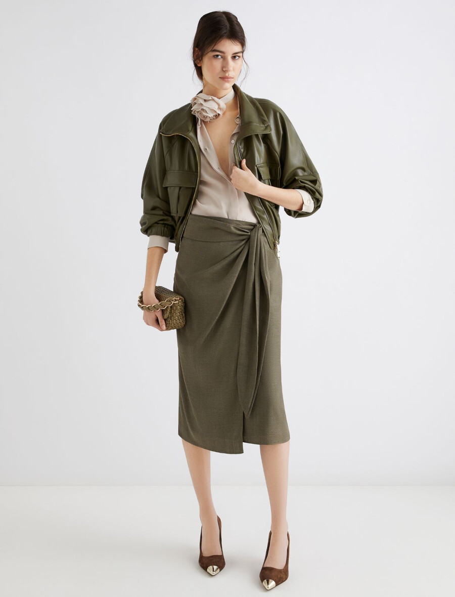 chemise en crêpe mélangée de soie - rope