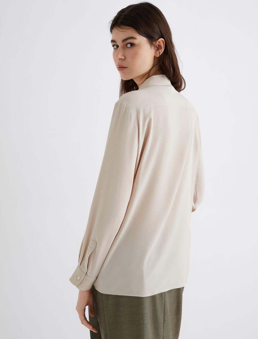 chemise en crêpe mélangée de soie - rope