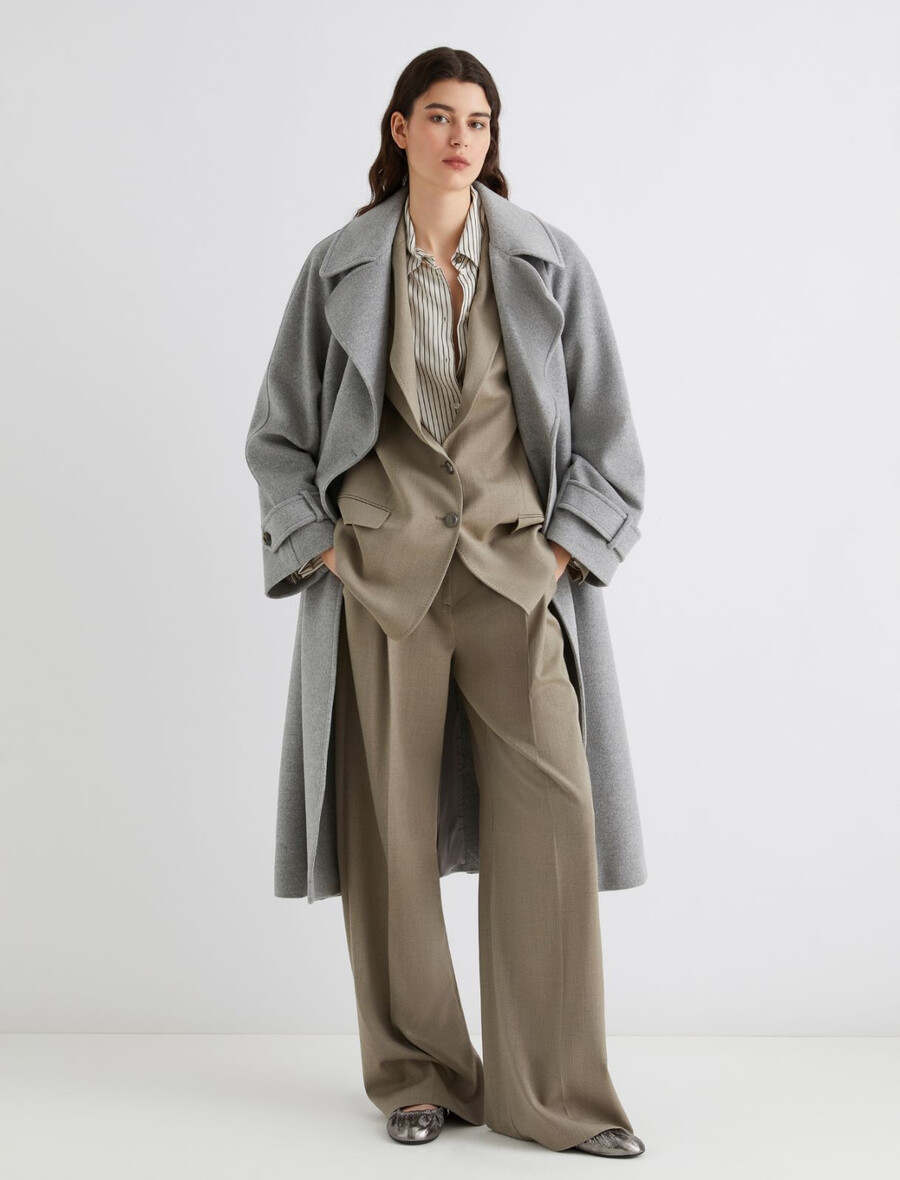 chemise en twill lavé - sage