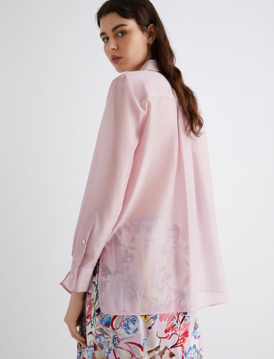 chemise en voile - rose