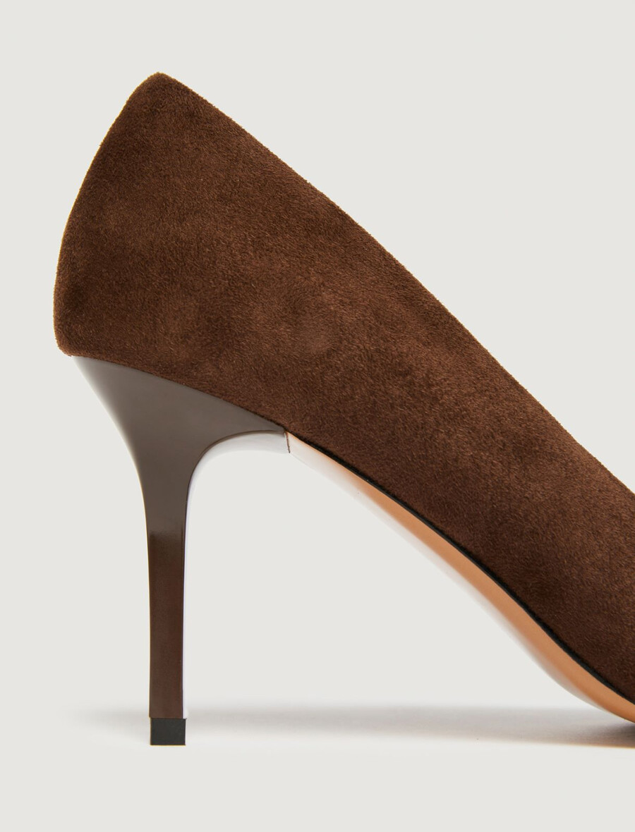 escarpins à bout métallique - dark bown