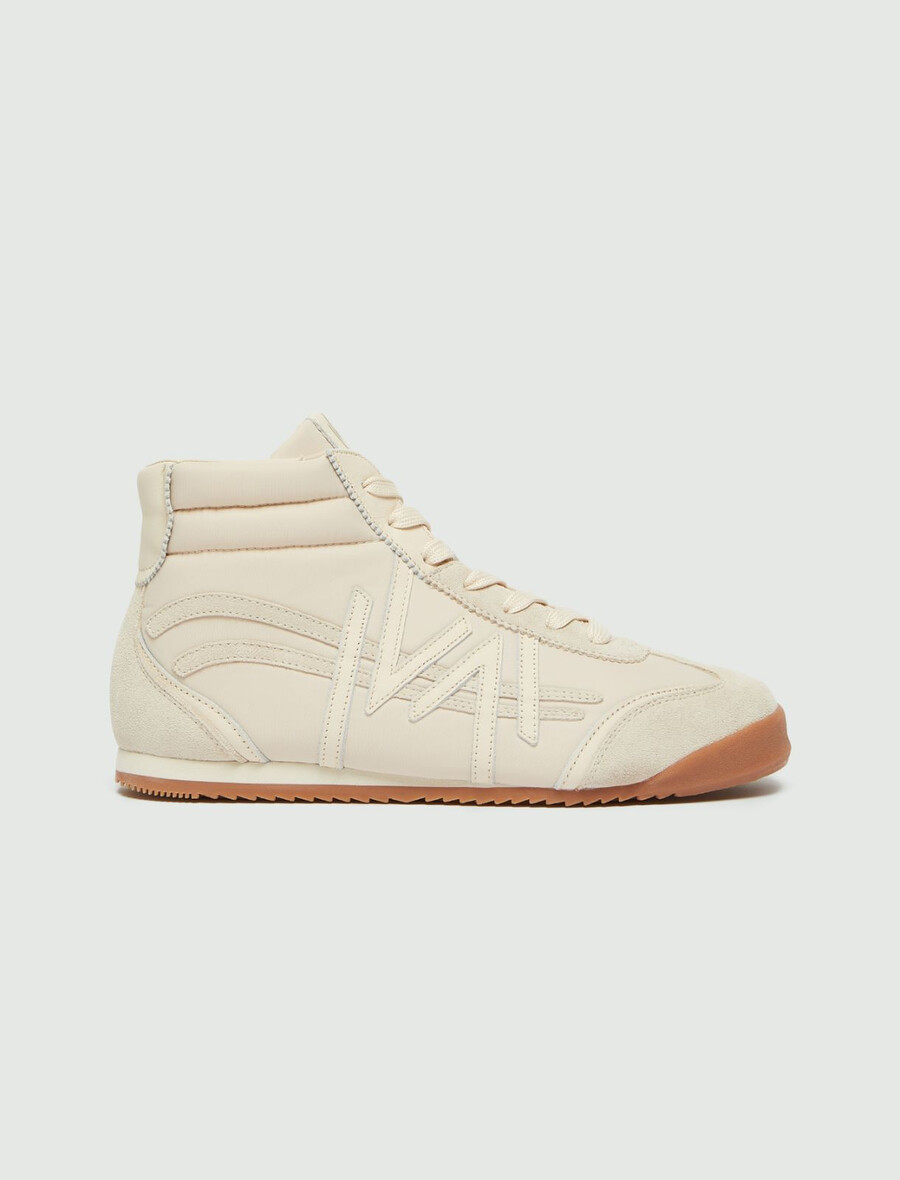 baskets montantes - ivoire