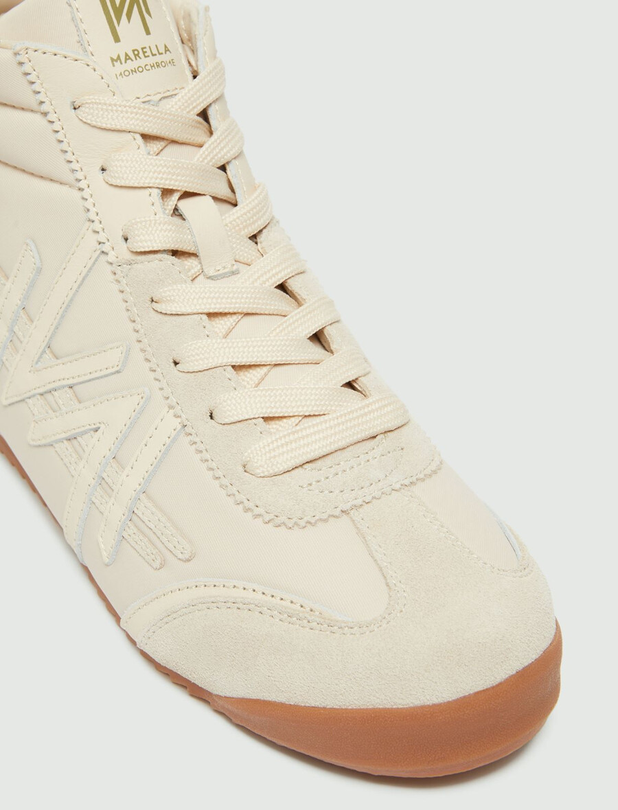 baskets montantes - ivoire