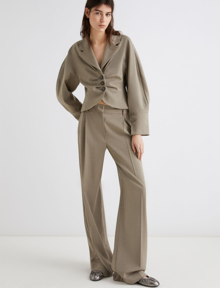 blazer court ajusté - laurel